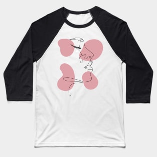 Line art woman Baseball T-Shirt